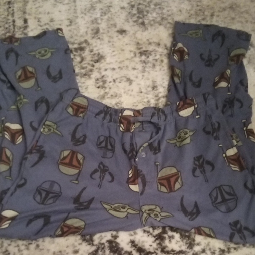 Star Wars Blue Joggers with Character Print